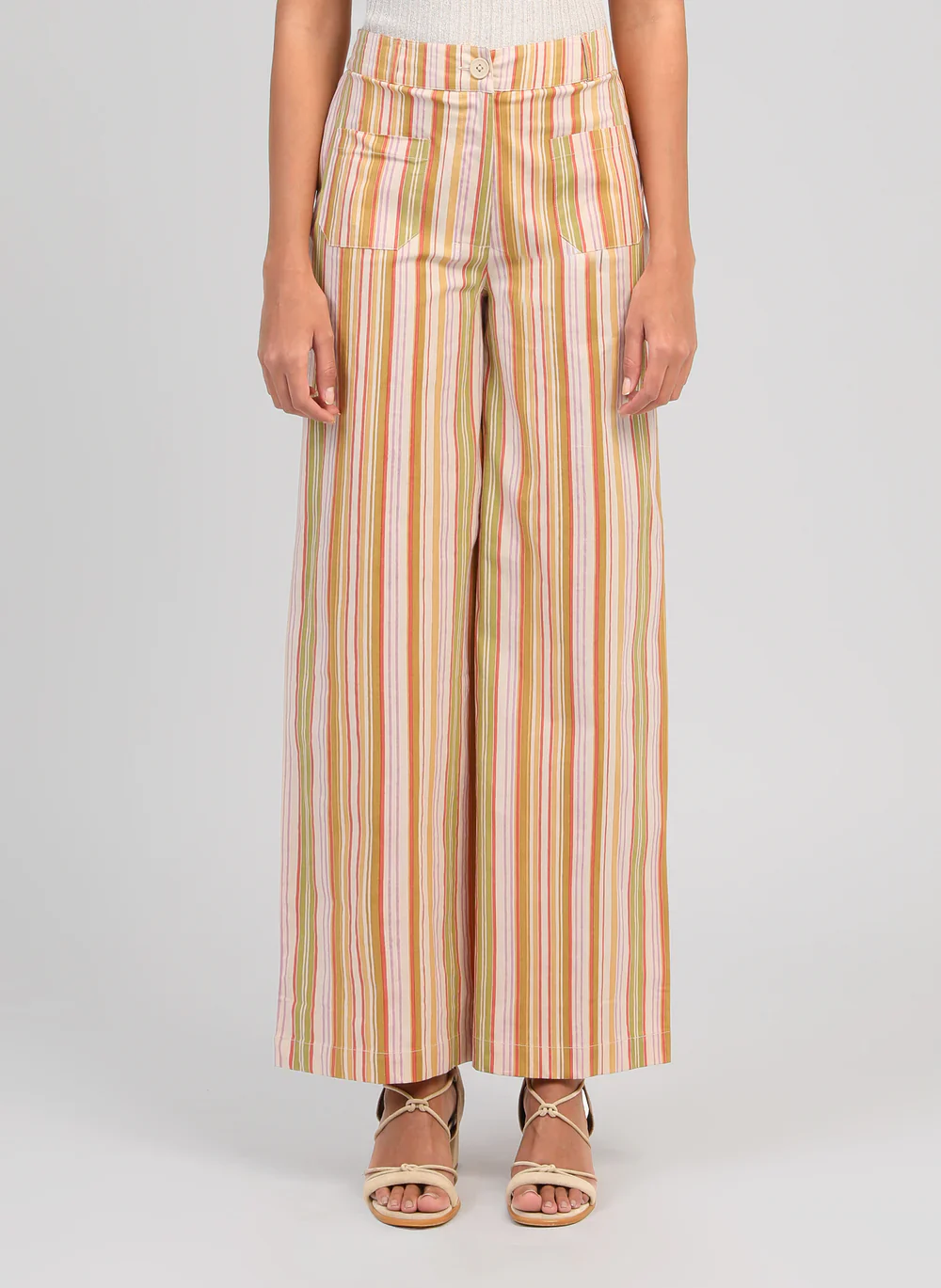 Yellow Stripe Trousers �� An'ge