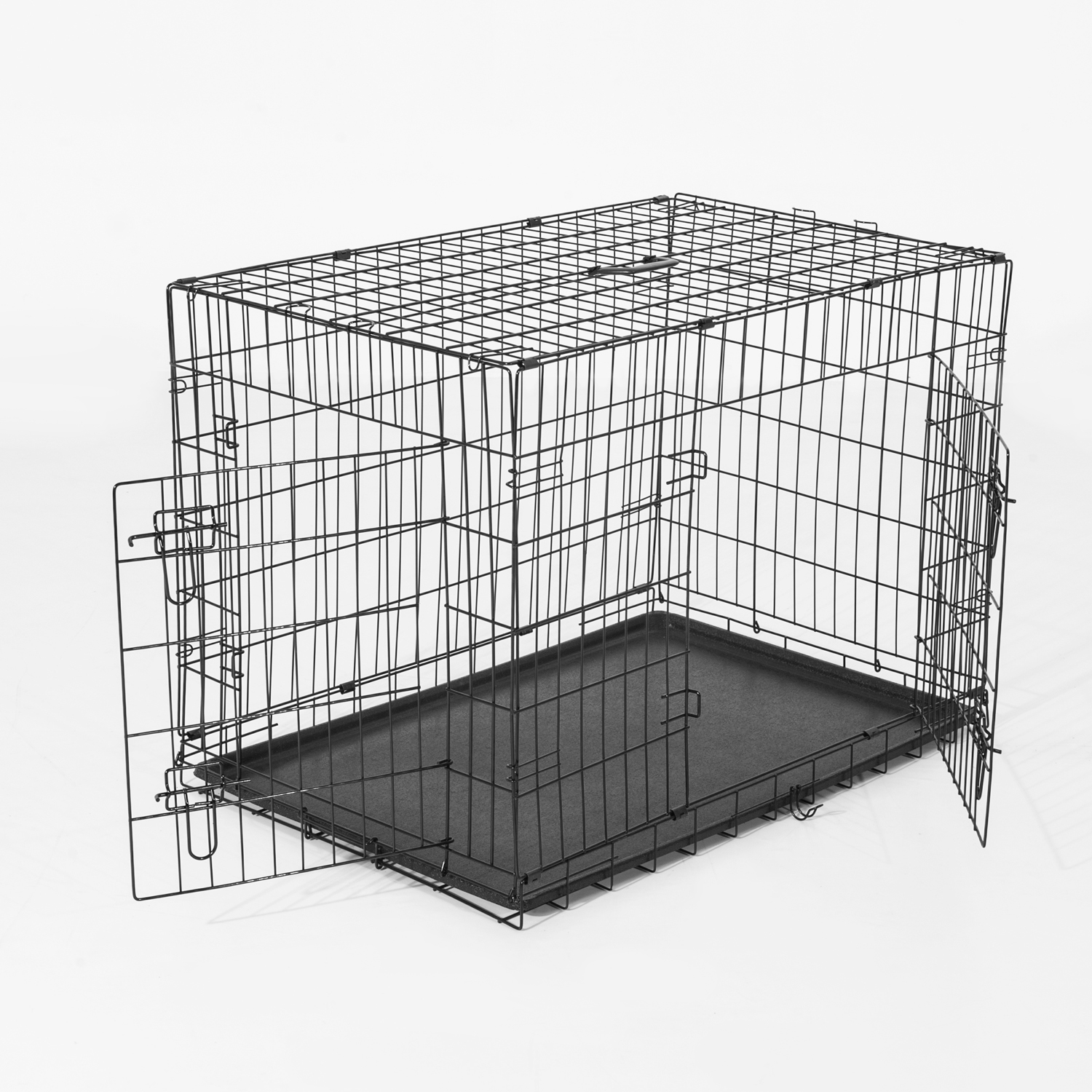 PawHut Hunde Transportkäfig XXL schwarz Transportbox