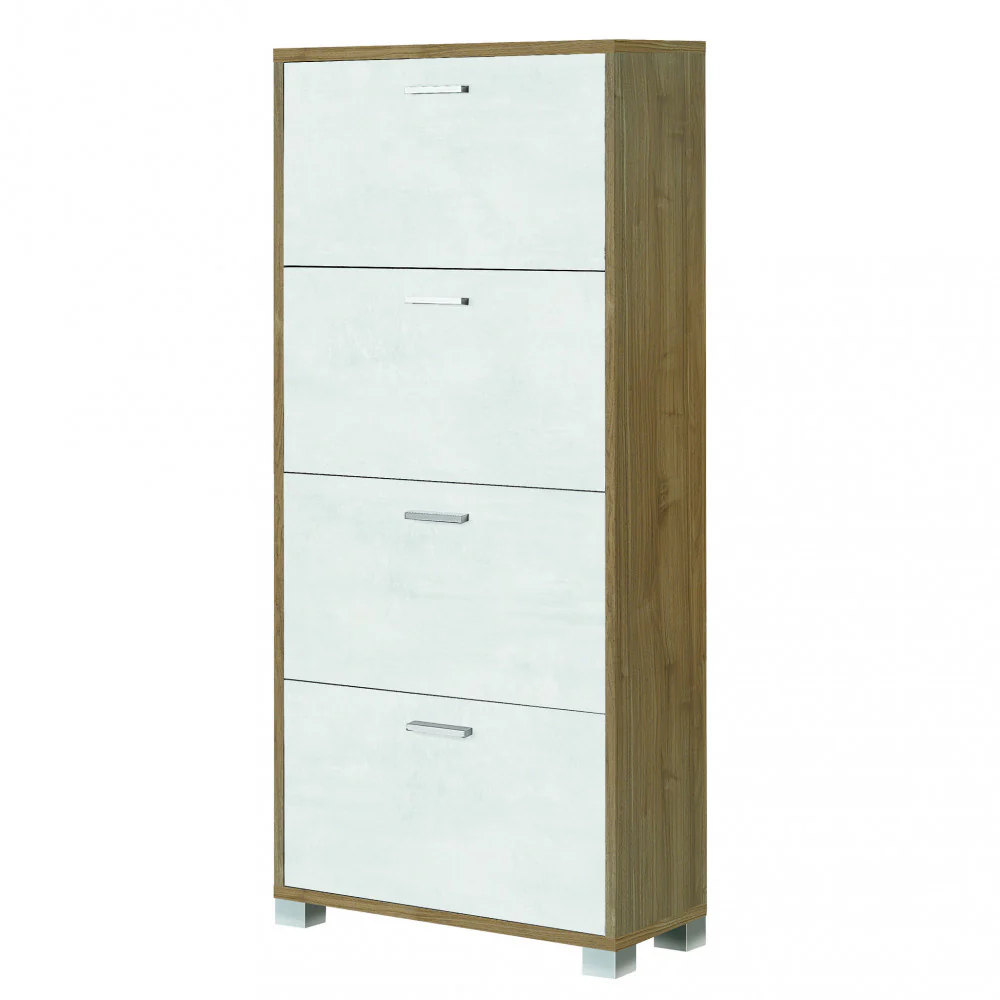 Scarpiera con ante per interno, elegante, resistente con montaggio facile 70 x 29 cm