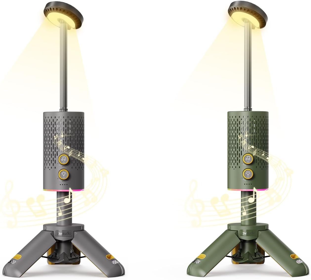 EcoLite Camping Lantern Bundle &ndash; Rechargeable, Telescopic & Collapsible Lantern with Bluetooth Speaker, IPX7 Waterproof, Ideal for Hiking & Travel