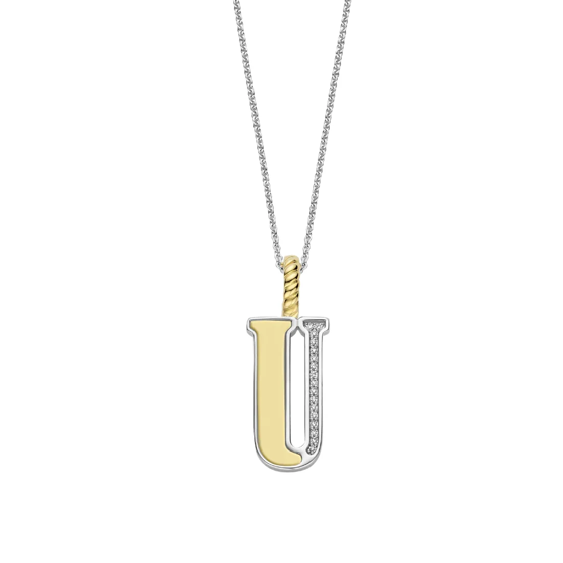Collana Ti Sento Milano pendente iniziale U argento 6840ZY_U