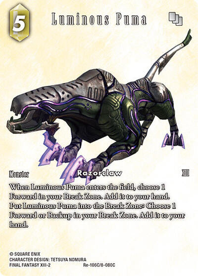 Luminous Puma (Full Art) - Re-106C/8-080C