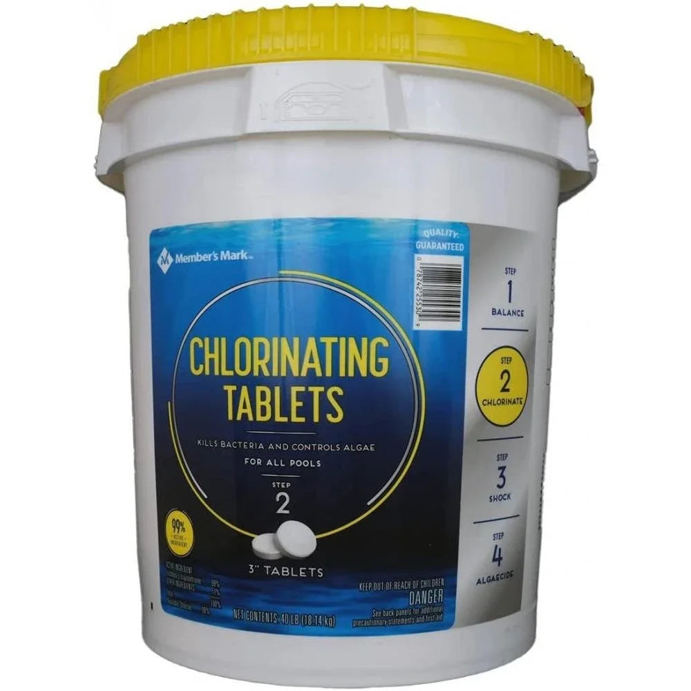 Members Mark Chlorinating Tablets 40LB 3&prime;&prime; Tablets