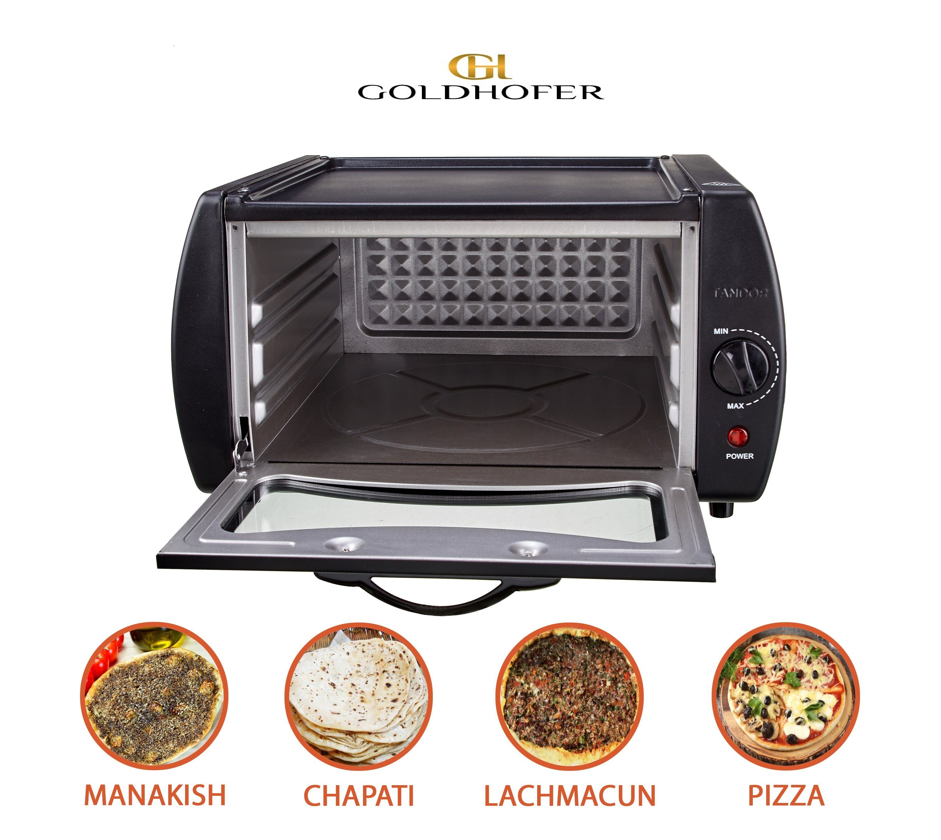 Pizzaofen Tandoori Ofen Pizza Chapati Roti Lahmacun Manakish Naan Elektro