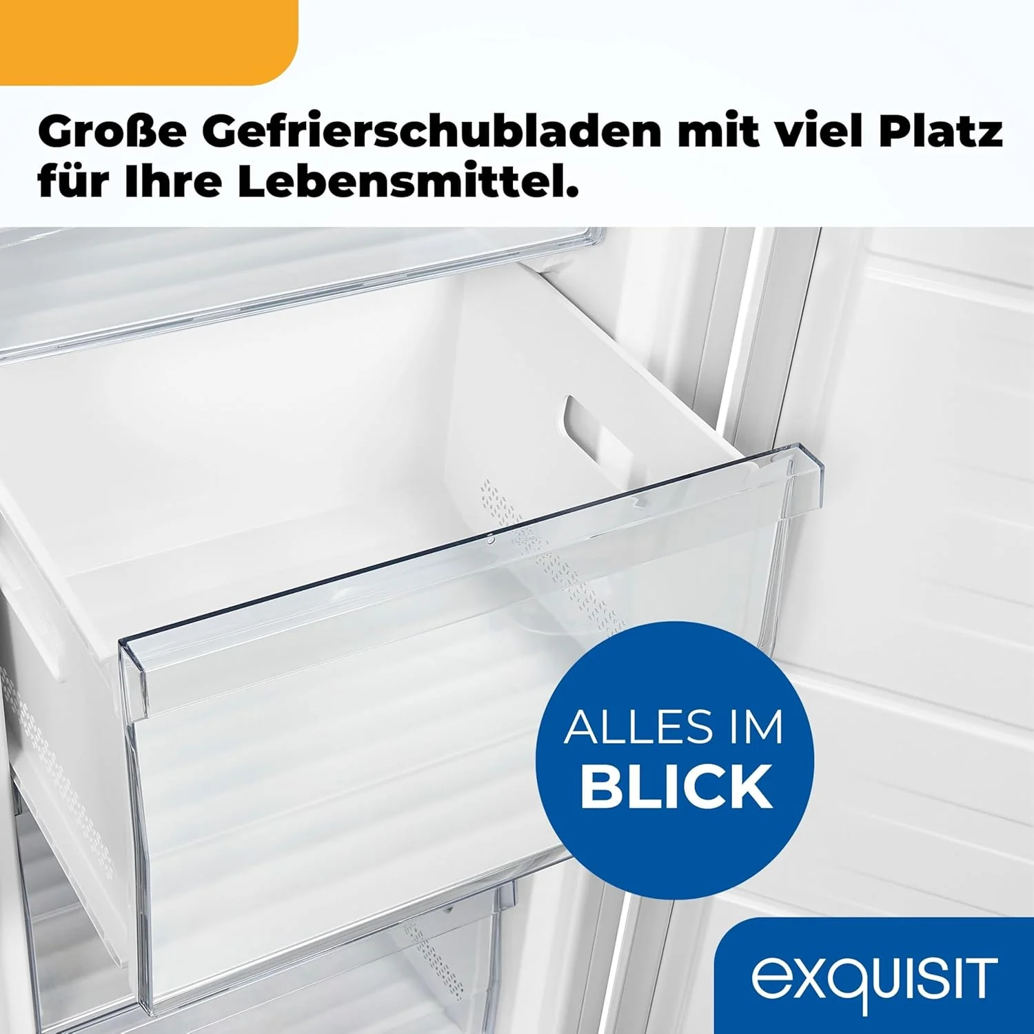 Exquisit Gefrierschrank NoFrost, Tiefk��hlschrank gro?, 161 Liter, Schnellgefrieren, Alarm-Funktion, GS5231-NF-H-040C weiss
