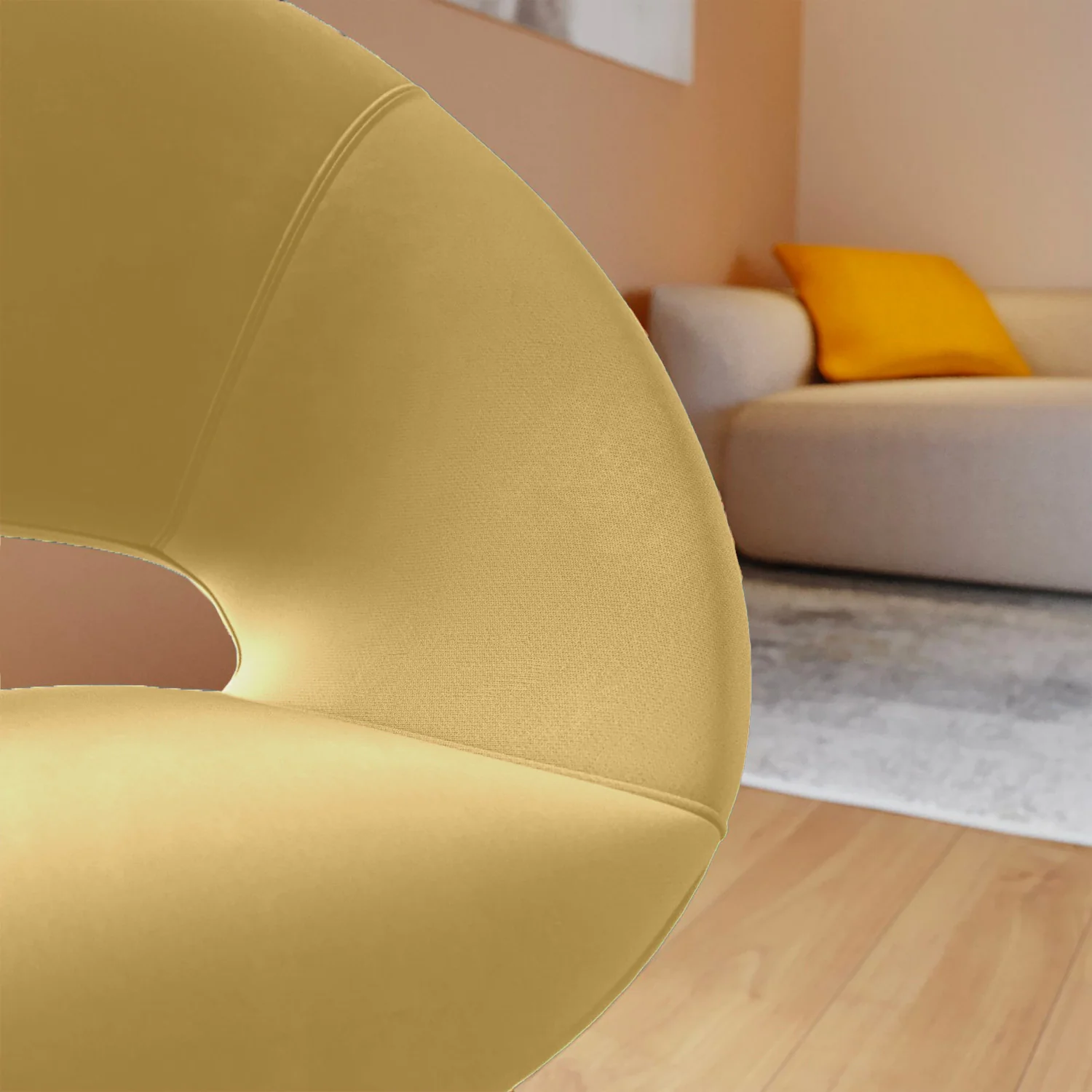 Poltroncina London Sabbia Velvet