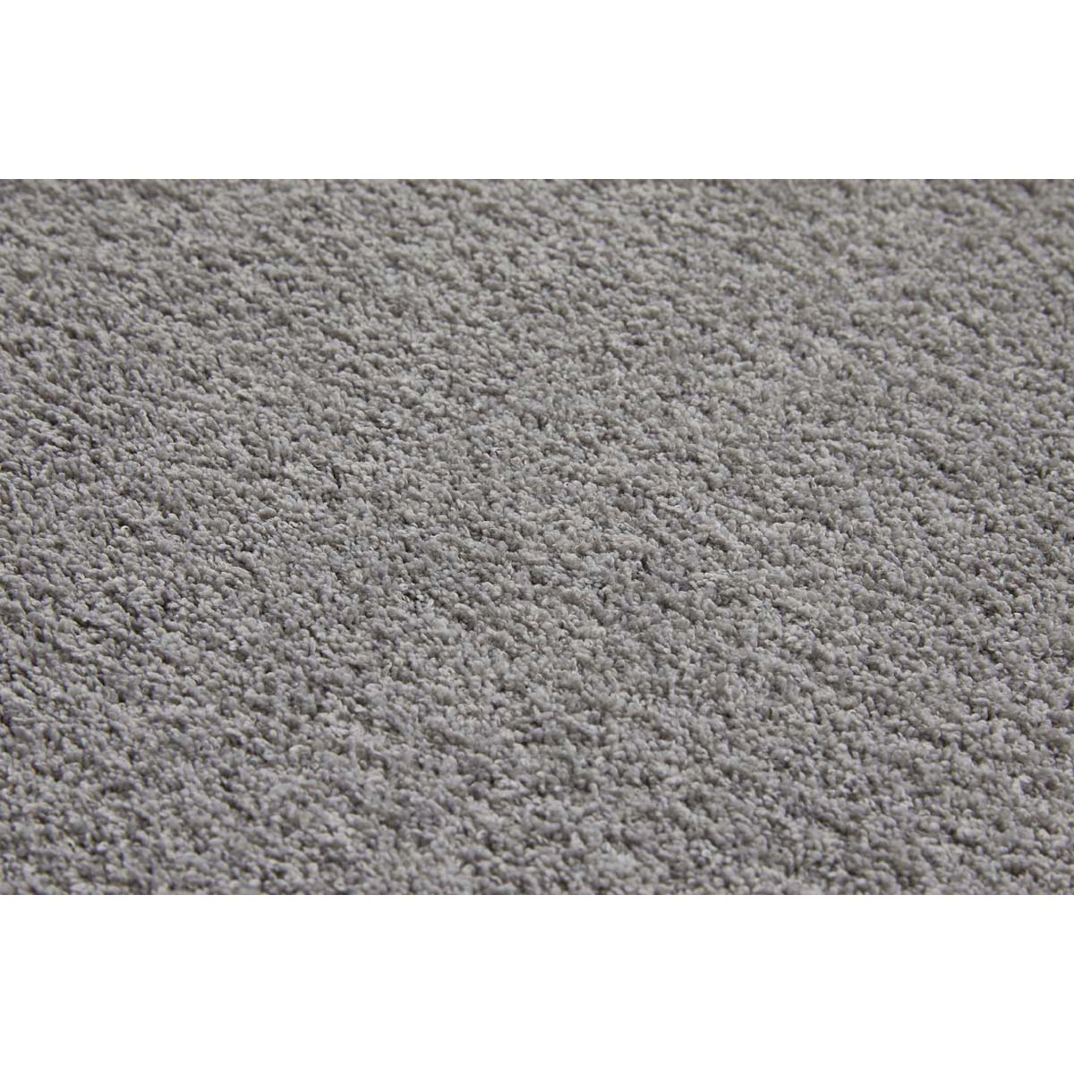 HOMCOM Teppich Kurzflor Hellgrau 170 x 120 x 1,3 cm