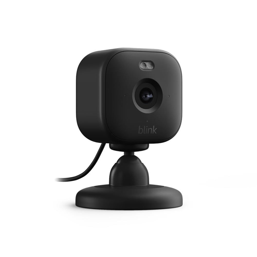 New Blink Mini 2 | Plug-in Smart Security Camera with HD Color Night Vision, Built-in Spotlight, Two-Way Audio, Motion Detection, Works with Alexa | White