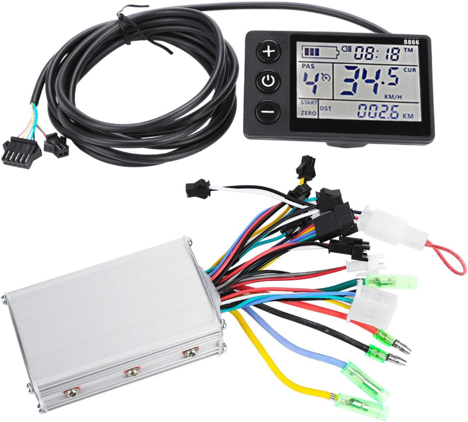 Ailao Centralina Monopattino Elettrico 36v Centralina Bici Elettrica Brushless Motor Controller Display Bici Elettrica (36V/48V 350W).