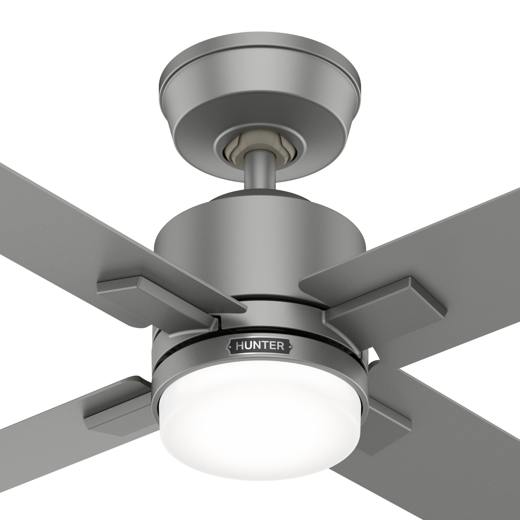 Deckenventilator DC Deckenventilator Mila Silber mit LED & Fernbedienung