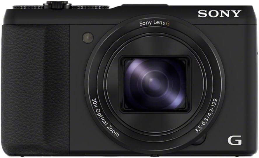 DSC-HX50 Fotocamera Digitale Compatta Cyber-shot, Sensore CMOS Exmor R da 20,4 Megapixel, Zoom Ottico 30x, Nero