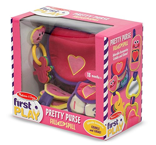 Melissa & Doug Pretty Purse Fill and Spill: First Play Series   1 Free Pair of Baby Socks Bundle [30496] : Giochi e giocattoli