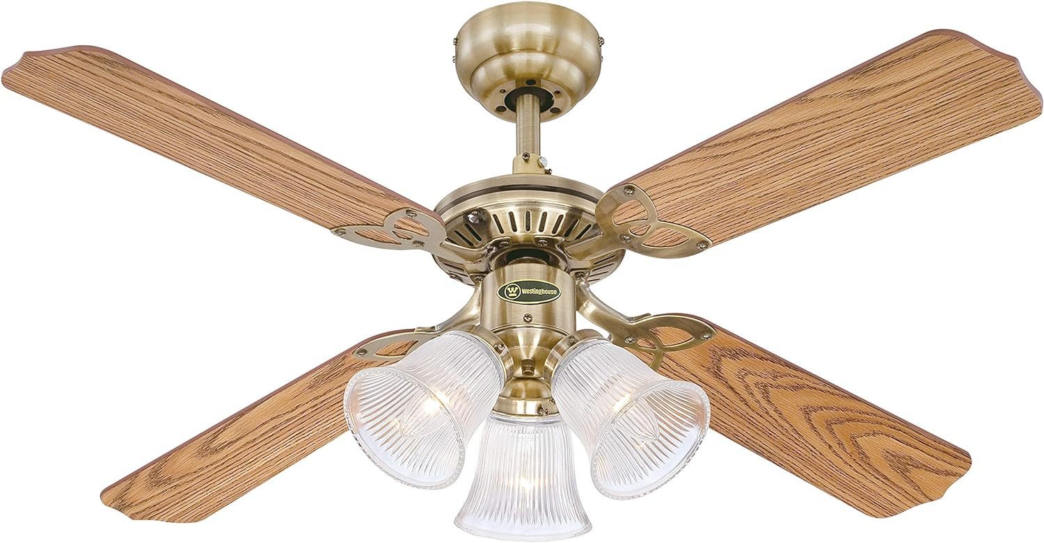 Deckenventilator Deckenventilator Princess Trio Messing antik 105 cm