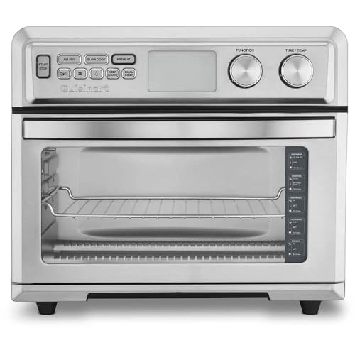 Cuisinart TOA 95 Digital AirFryer Toaster Oven, Premium 1800 Watt Oven with Digital Display and Controls – Extra Large Capacity, Intuitive Programming and Adjustable Temperature, Stainless Steel : Home & Kitchen