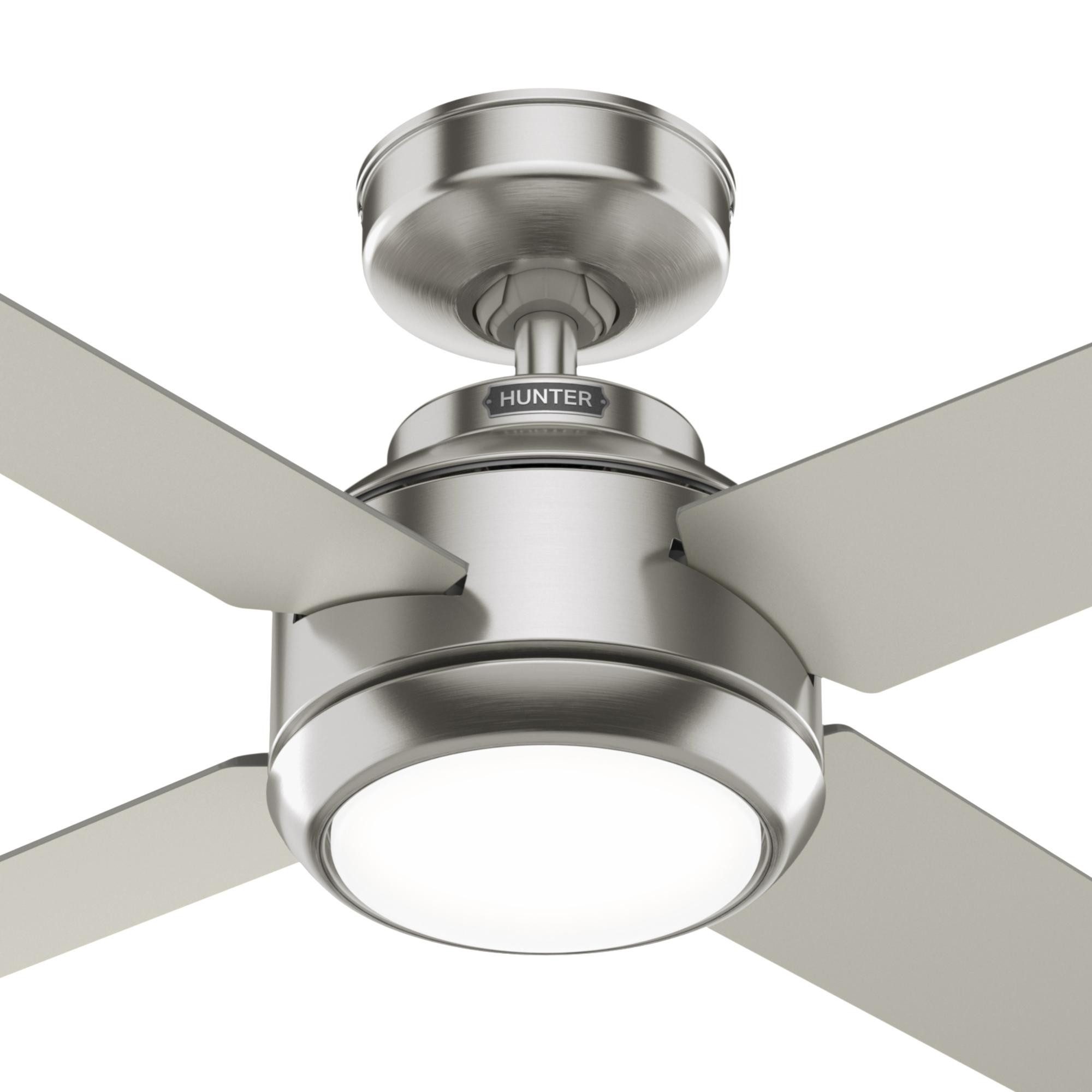 Deckenventilator DC Deckenventilator Greta Nickel mit LED & Fernbedienung