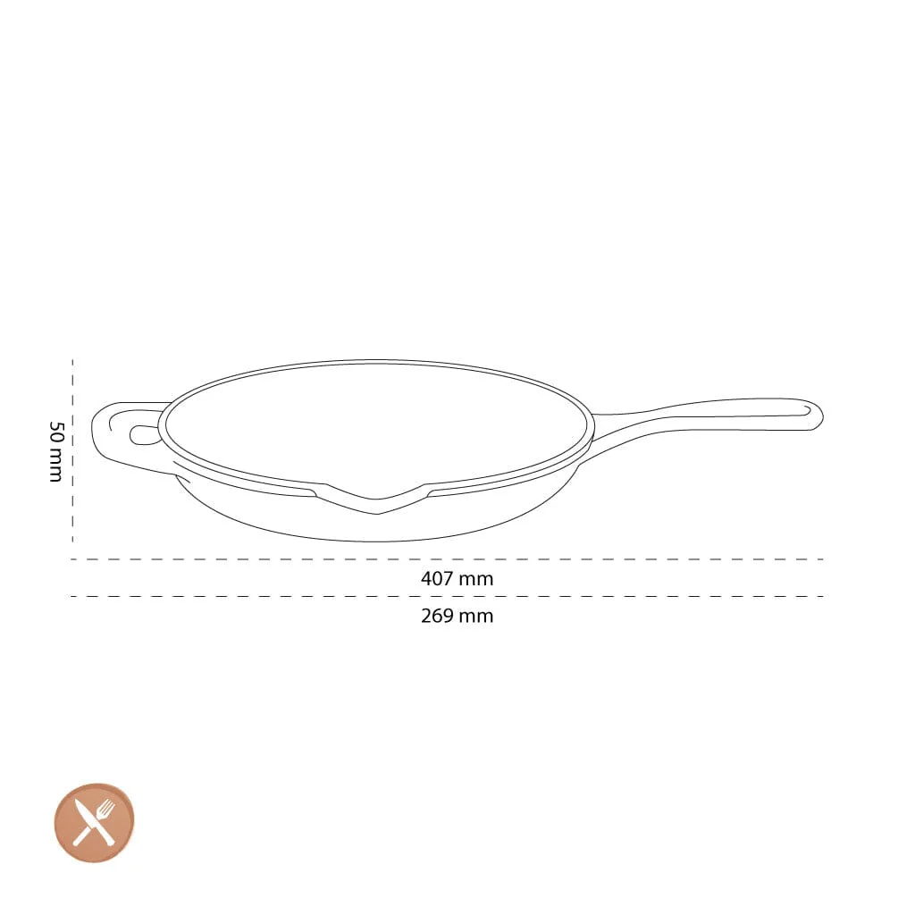 2025 Le Creuset - Sartén Signature redonda negro mate 23 cm