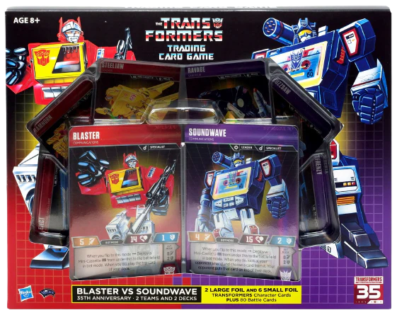 Transformers TCG Blaster vs Soundwave Deck 35th Anniversary Deck