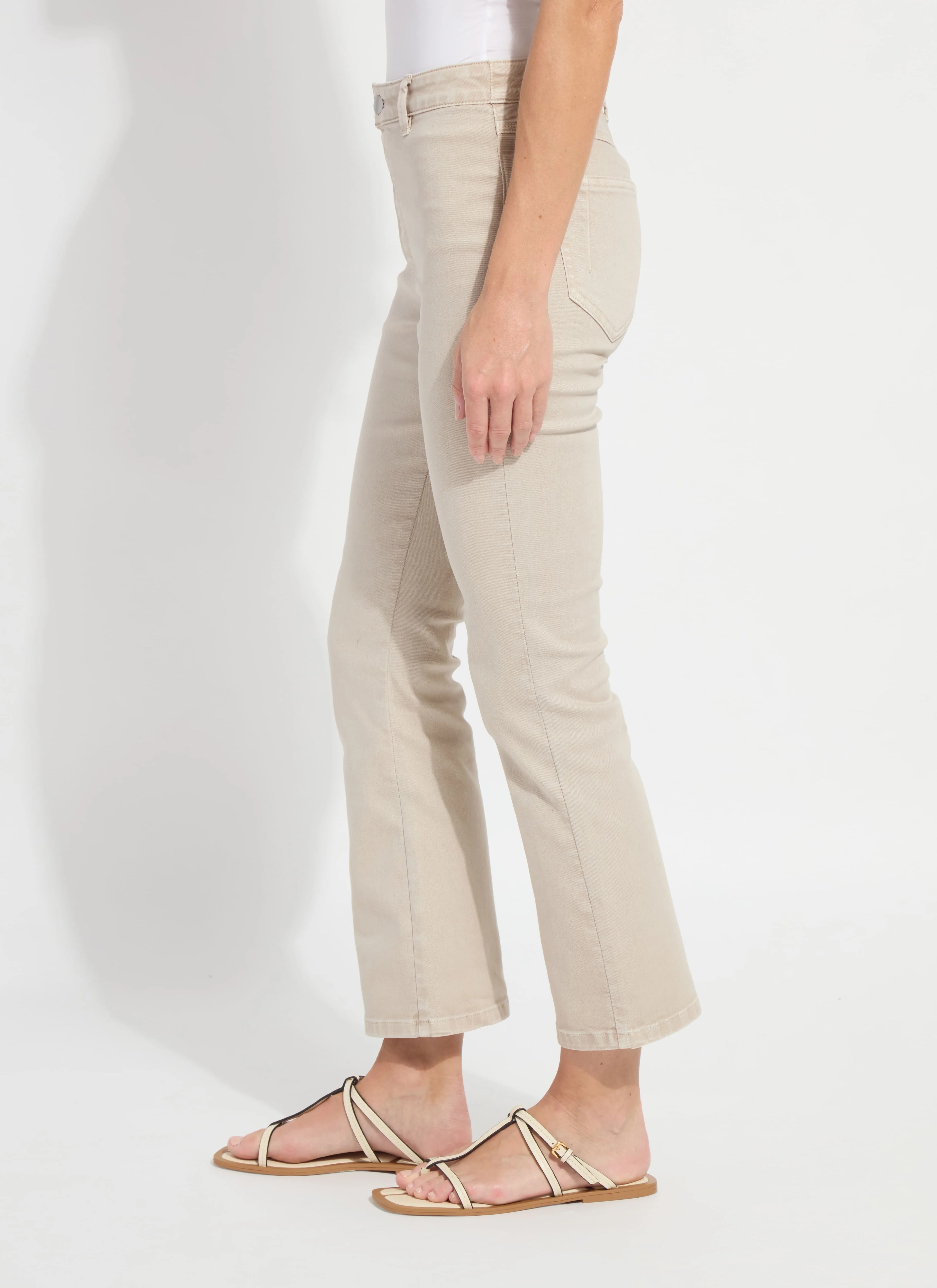 Lysse Ankle Estelle Everyday Flare Denim �C Khaki