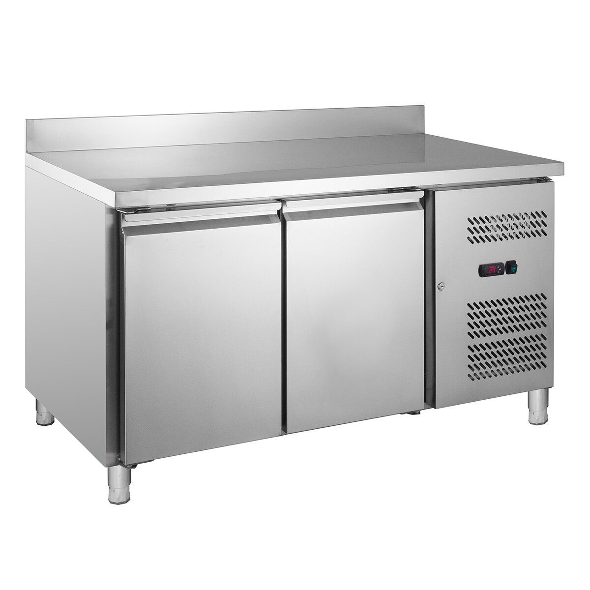 Dönergrill Kühltisch Edelstahl GN 1/1 mit Aufkantung