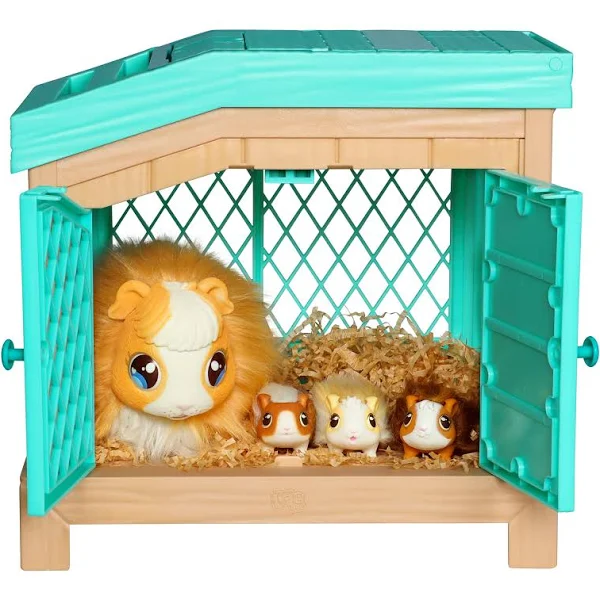 Little Live Pets, Mama Surprise Soft Interactive Mama Guinea Pig and Her Hutch