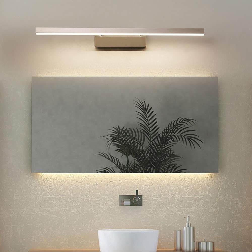 Led-Spiegel Frontlampe Badezimmer Waschtischleuchte, Metall Waschtischspiegelleuchte, Schminkbeleuchtung, Wandleuchte Für Spiegelschrank Waschraum Schminktisch/3000K/40Cm