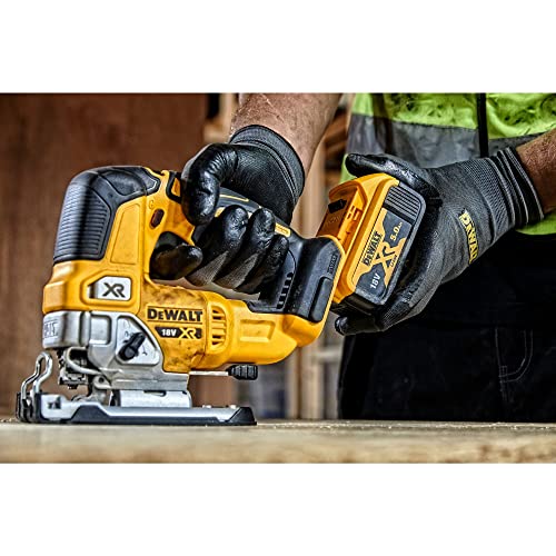 DEWALT DCS334N XJ Seghetto alternativo Brushless con impugnatura a staffa XR 18V senza batterie ne caricabatteria : Fai da te