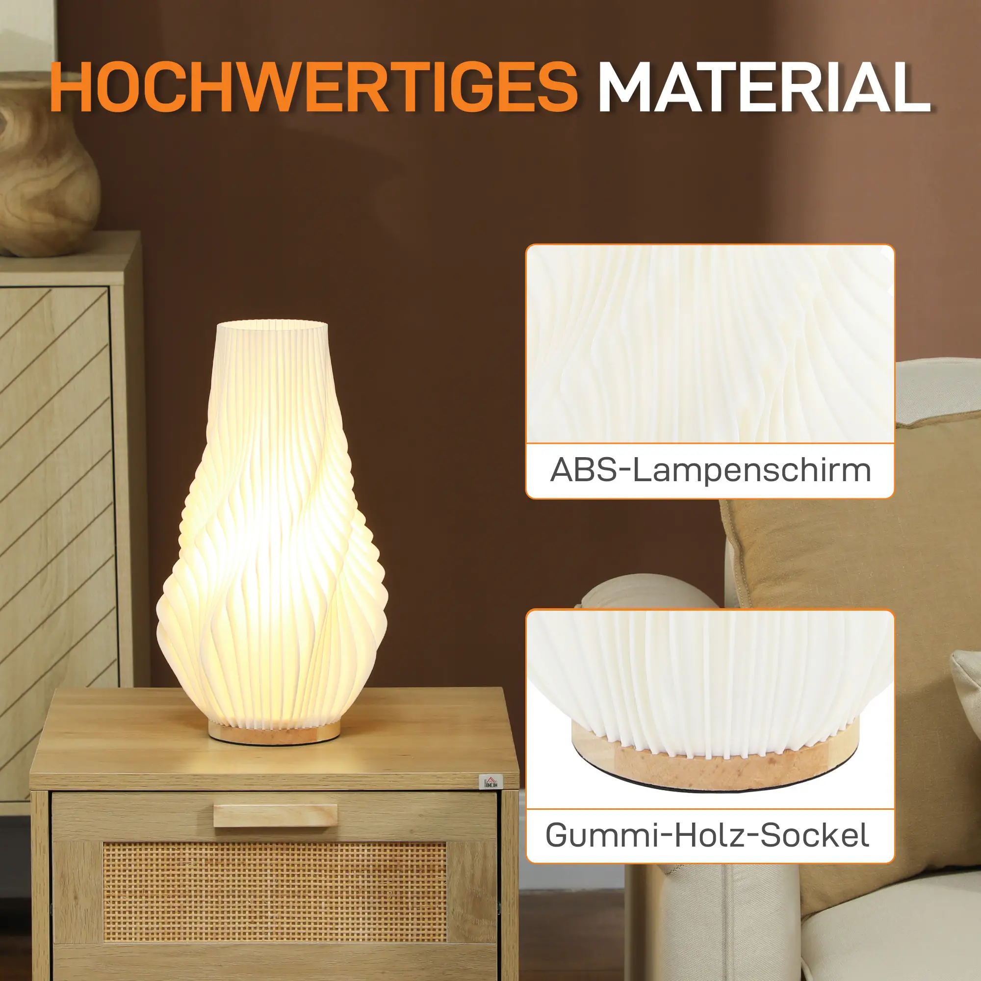 HOMCOM Smart Tischlampe mit App-Steuerung