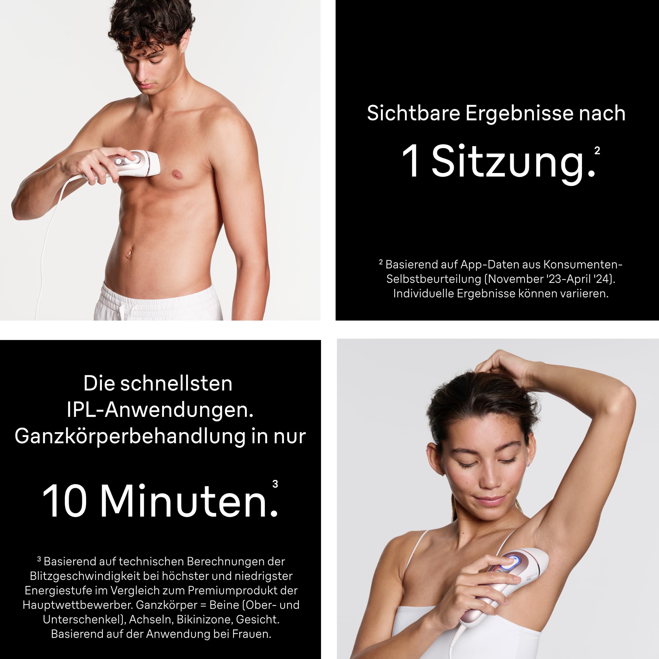 IPL Haarentfernungsgerät Skin i·expert 7 PL7311 mit Smart Flex Aufsatz, 2 Aufsätzen und Rasierer