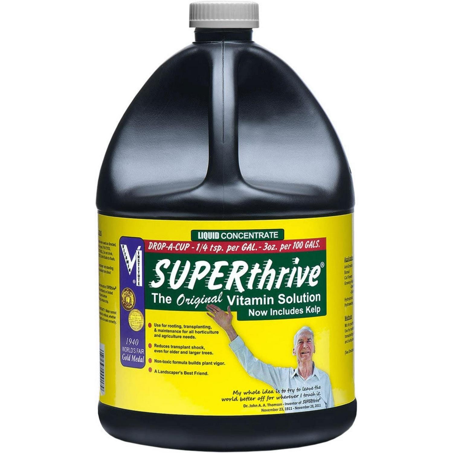 Superthrive Plant Vitamin Solution, 1 Gal &ndash; Boosts Growth & Reduces Shock, Ideal for All Gardens