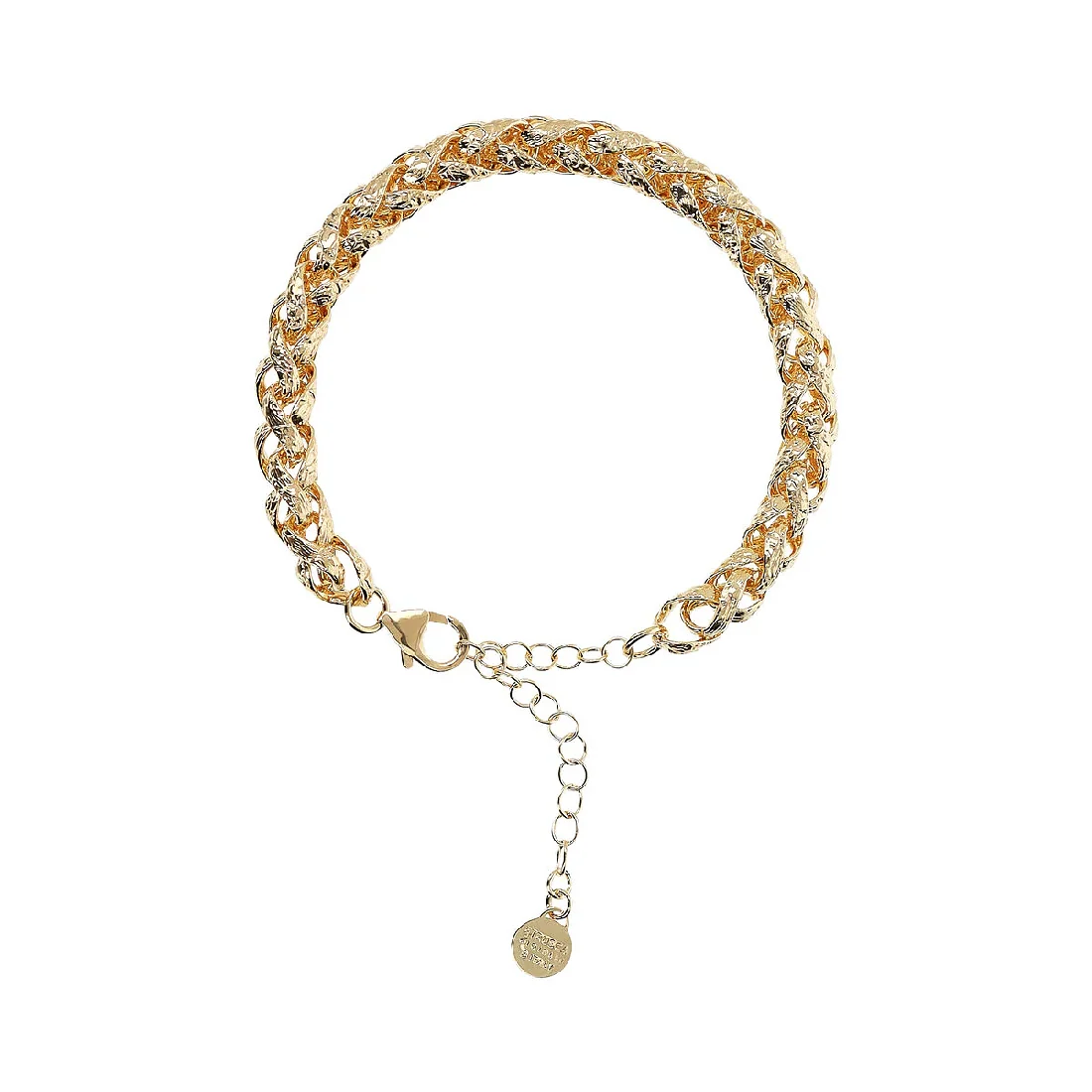 Bracciale Etrusca Gioielli a spiga tonda grande WSET00754.YG