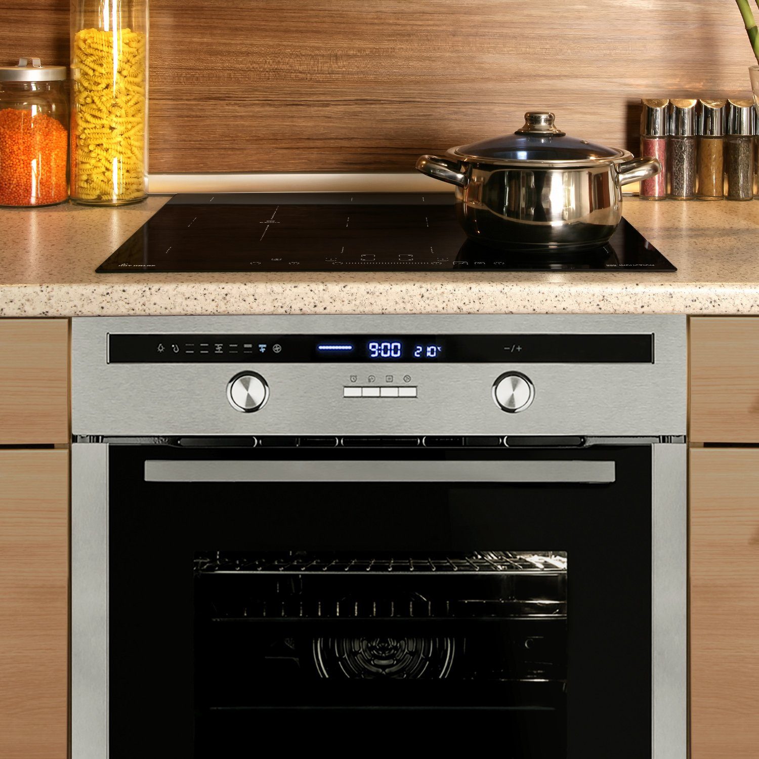 Backofen-Set KKT KOLBE Backofen und Induktionskochfeld SET8013IH594FZ