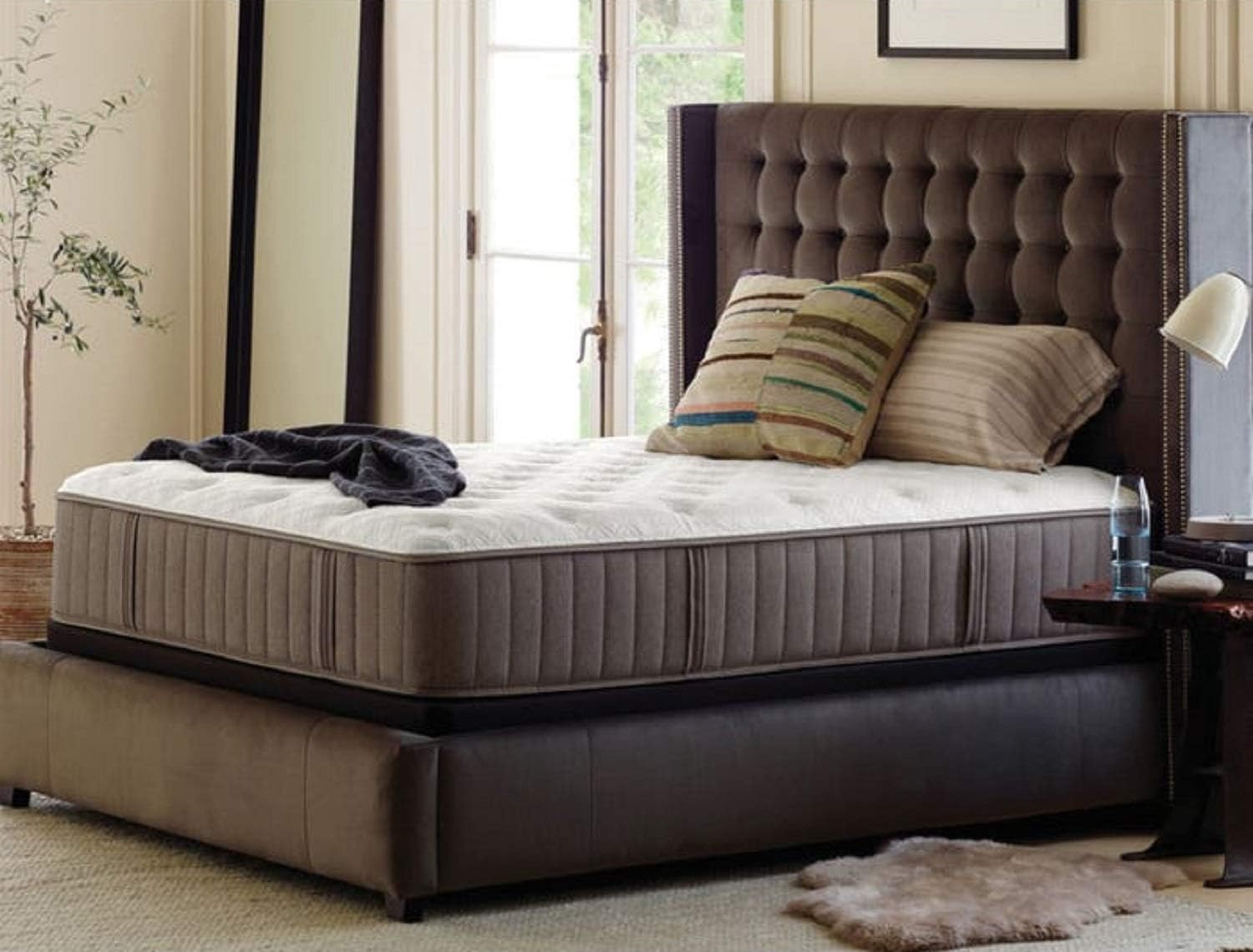 Memory Air Mattress Double 160 x 190 cm with Differentiated Lifts, Height: 24 cm, 8.5 on 10 Hardness. Orthopaedic. Silver Fibre Lining, High Load Capacity