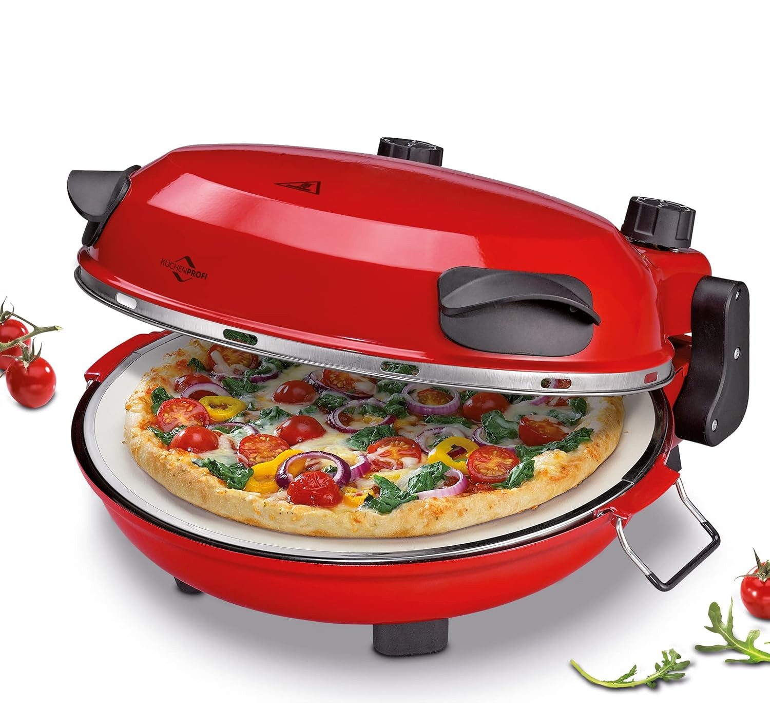 Pizzaofen Pizza Maker NAPOLI, mit Pizzastein, für Ø 29 cm Pizzen in 4 Min, 1200