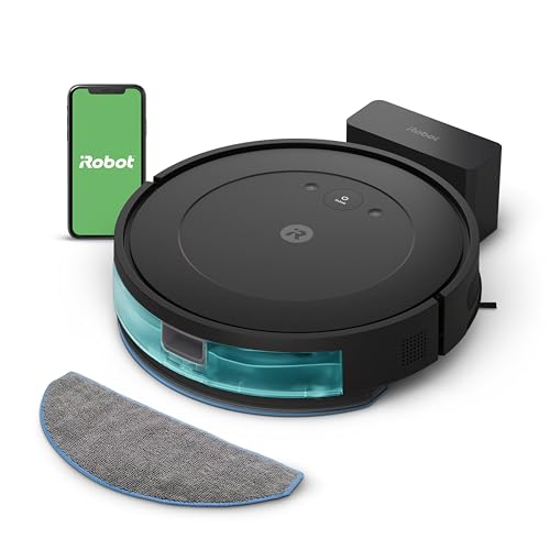 iRobot Roomba Robot Vacuum and Mop Combo (Y0140)   Vacuums and mops, Easy to use, Power Lifting Suction, Multi Surface Cleaning, Smart Navigation Cleans in Neat Rows, Self Charging, Works with Alexa