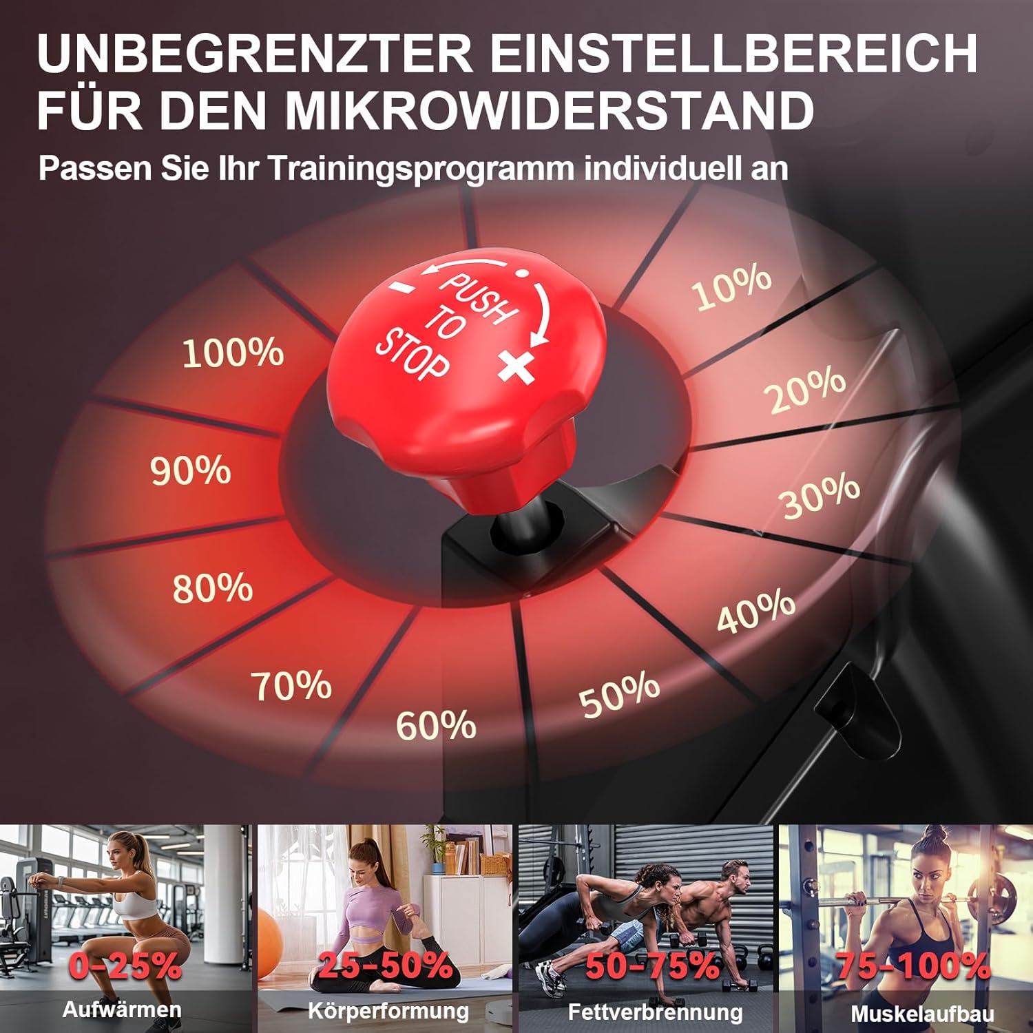 [2025 Aktualisierte] Wenoker Heimtrainer, Magnetwiderstand Stationäres Fahrrad für Zuhause, Indoor Bike mit Flüsterleise, Schweres Schwungrad und Verbesserter LCD-Monitor, Bis 160KG