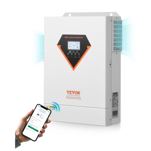 VEVOR Hybrid Solar Wechselrichter 6kW 220/230V WIFI integrierter 120A MPPT-Controller