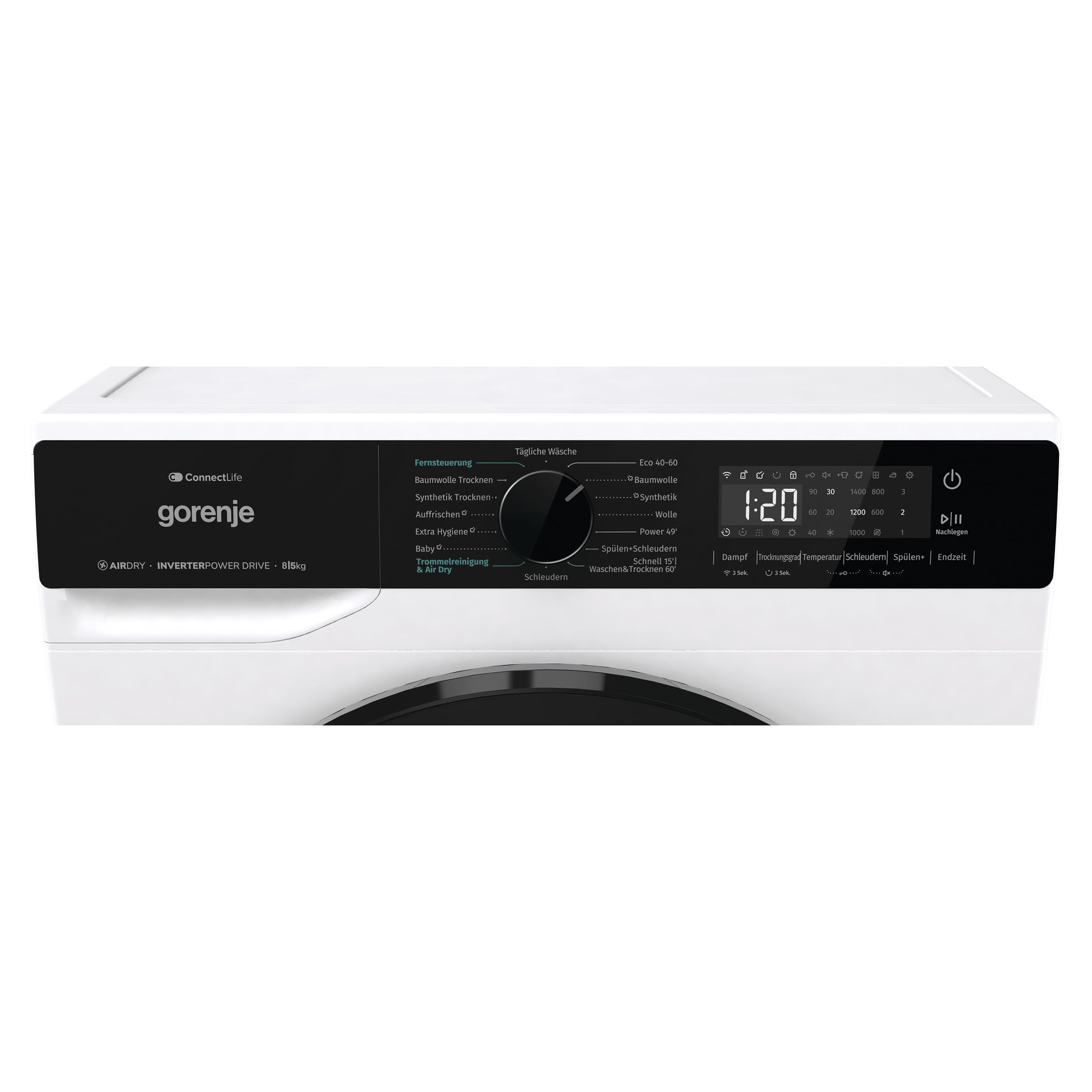 Waschtrockner 8 kg Waschen 5 kg Trocknen 1400 U/min, 16 Programme mit ConnectLife, AirDry und AllergySteam, Energieklasse A-30%
