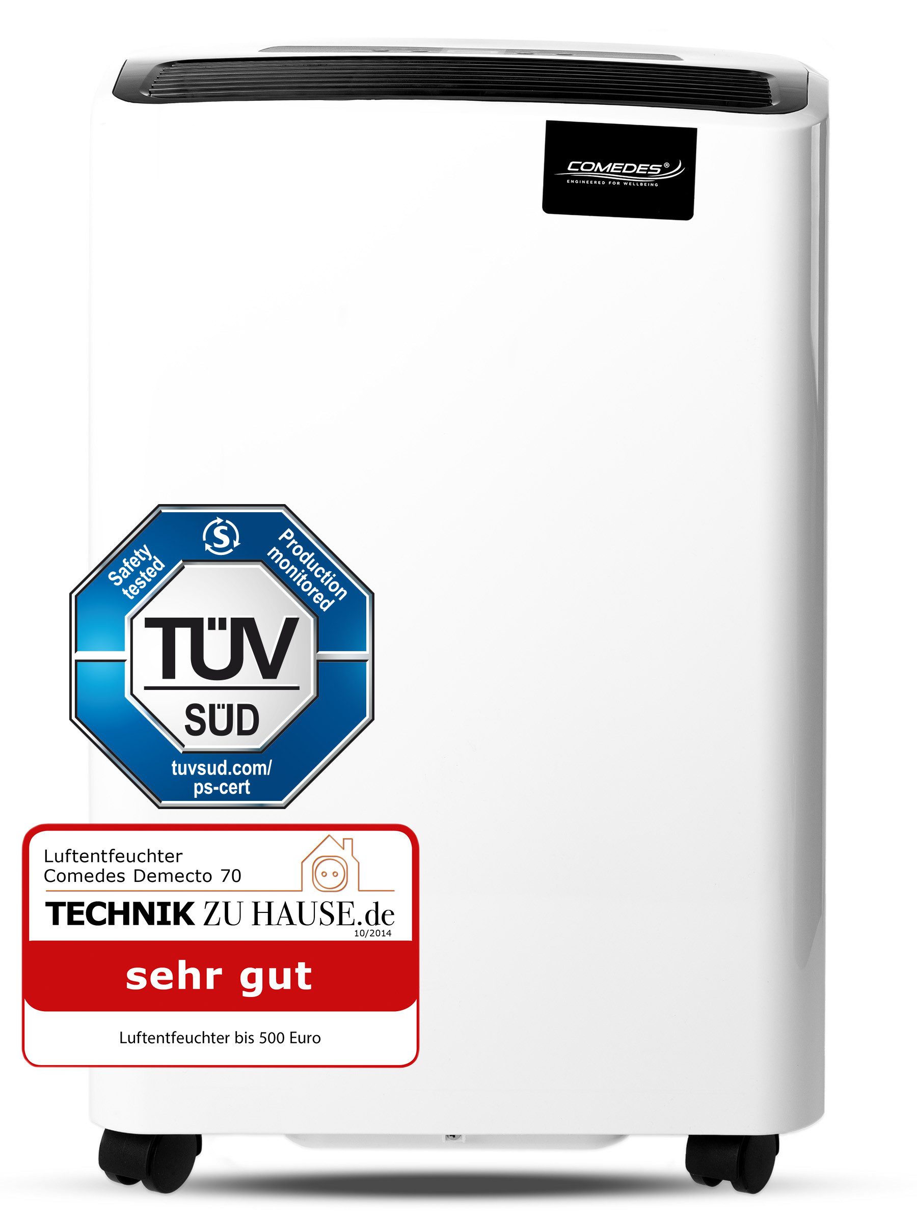 Luftentfeuchter Luftentfeuchter Comedes Demecto 70, 70 Liter/Tag, mit Pumpenset