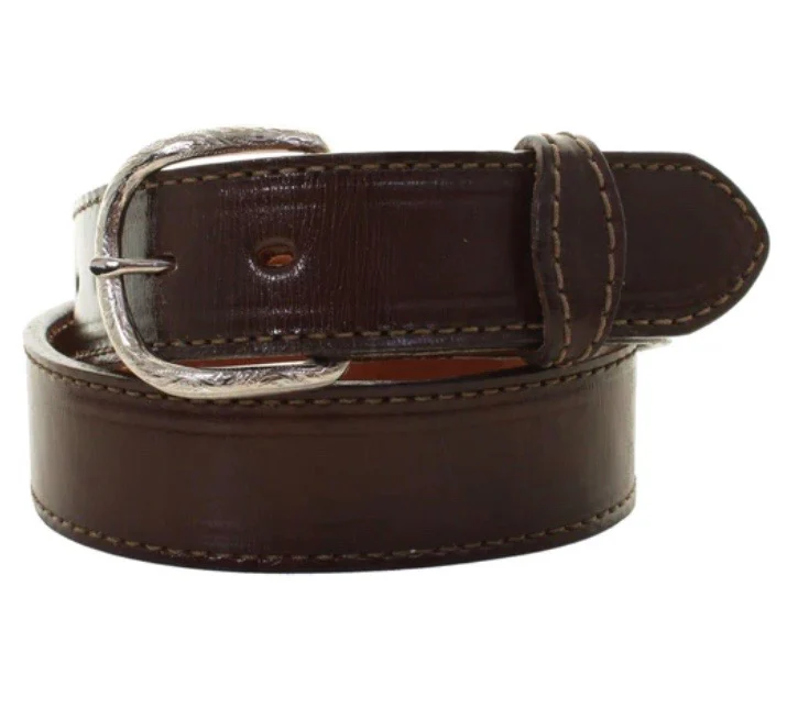 Double J Saddlery - Brown Leather Belt