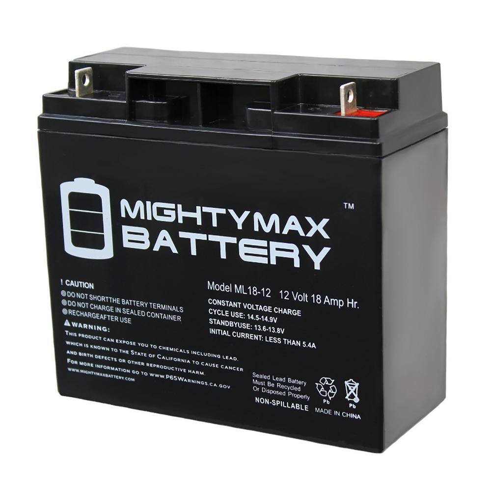 MIGHTY MAX ML18 12 12V 18Ah AGM Sealed Lead Acid Battery for Versatile Applications