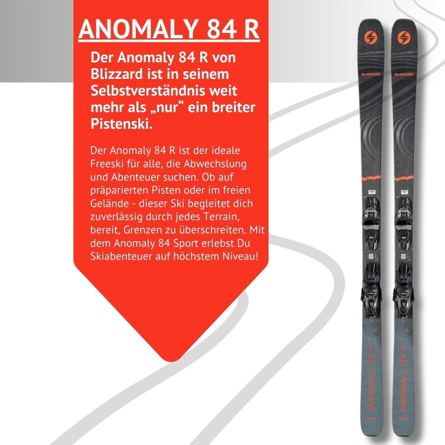 Ski Alpinski Carvingski - Blizzard Anomaly R - Freeride Rocker - inkl. Bindung TPC 10 Demo Z3-10 - für Gute Fahrer und Experten - Freeski Allmountainski für Piste und Gelände
