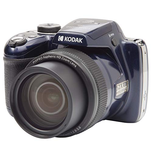 KODAK Pixpro AZ528   Fotocamera Bridge Digitale 16 Mpixel, Zoom ottico x52, Stabilizzatore Ottico, Schermo LCD da 3 pollici, Video Full HD 1080p, Batteria agli ioni di litio   Blu Notte : Kodak: Elettronica