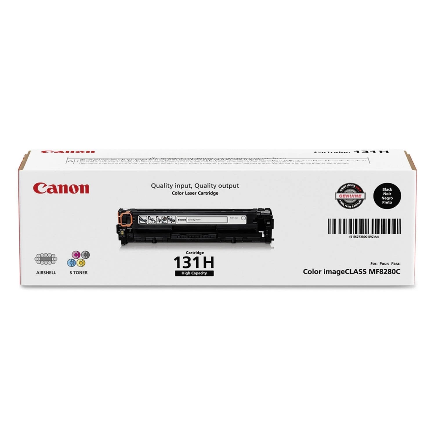 Canon CRG 131 Toner Cartridge, Black(2,400 High Yield)