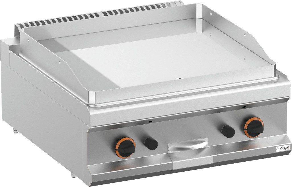 Elektrogrill Gas-Grillplatte, glatt, verchromt, 11 kW
