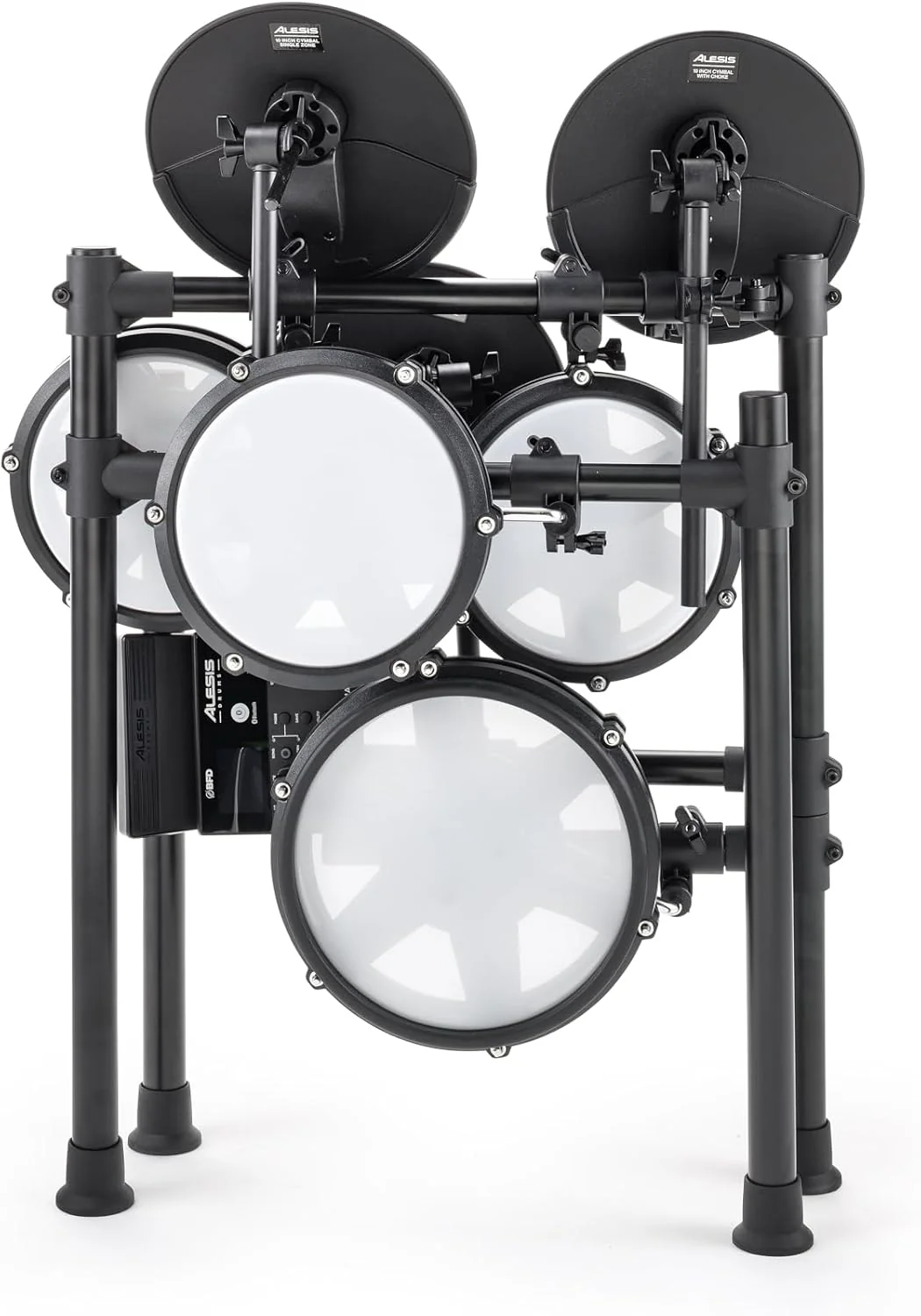 Alesis Nitro Max Kit Batería Electrónica con Parches Silenciosos de Malla, Caja de Doble Zona de 10