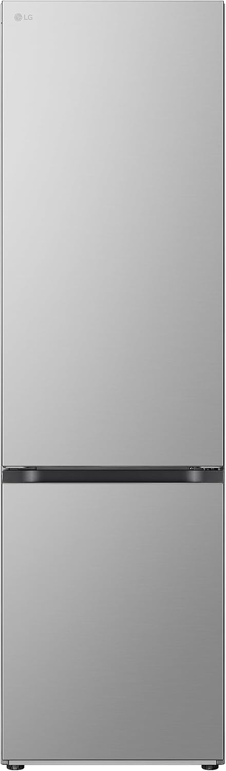 LG GBV7280DPY Combined Refrigerator, Class D, No Frost Refrigerator, 387L, Flat Doors, Door & Linear Cooling Technology, Fresh Balancer & Converter, Metal Fresh, Smart Inverter Compressor, Silver