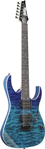 Ibanez GRG120QAASP BGD GIO Series Electric Guitar   Black Hardware   Blue Gradiation : Strumenti Musicali