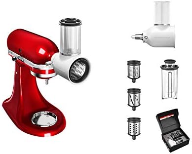 KitchenAid Artisan Küchenmaschine mit Gemüseschneider, Fleischwolf und vielem Zubehör, 5KSM175PSEER (Empire Rot)