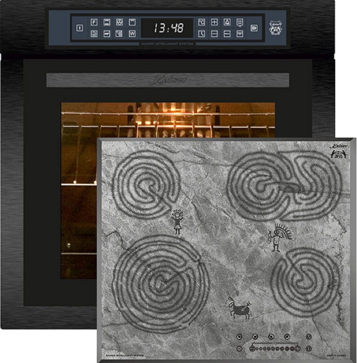 Backofen-Set Herd sEt Autark Einbaubackofen,79L,60 cm, 15 Fkt+Glaskeramikkochfeld 60 cm EH 6306 RS+KCT 6715 F Ära.