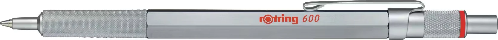 Rotring 600 Silver Ballpoint Pen